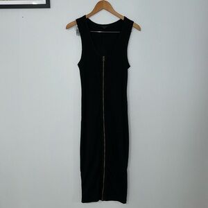 All Saints Alicia Ribbed Zip-Up Dress - 6